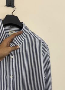 Men's Striped Button-Down Shirt