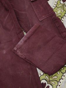 Burgundy Cargo Pants