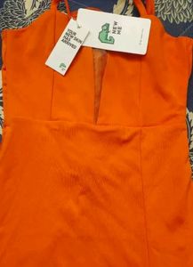 Orange Mini Dress