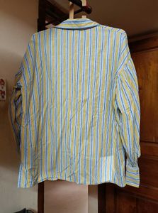 Chic Striped Button-Up Shirt