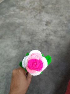 Crocheted Rose Flower