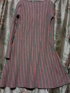elegant a line long t-shirt
