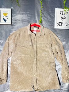 Man's Corduroy Button-Up Shirt