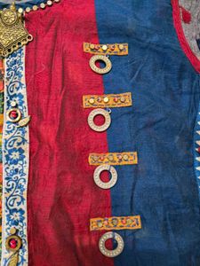 Kurta w attached skirt dress