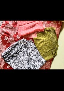 oneday offer 3 Beautiful blouse Material Set