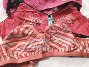 36" Cotton Bras Set of 4