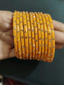 Set of 12 Yellow Bangles