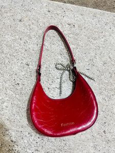 Chic Red Hobo Bag