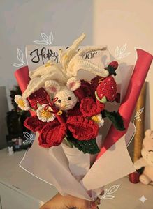 Handmade Crochet Flower Bouquet