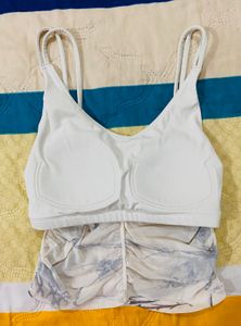 Sheer Floral Ruched Crop Top