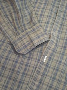 Men's Plaid Button-Down Shirt new hai