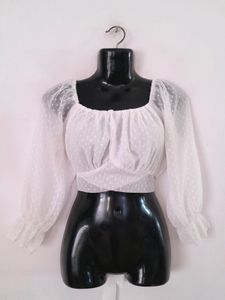 Off White Crop Top (Women's)