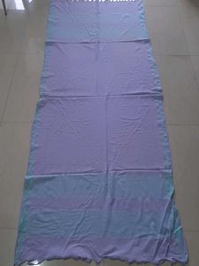 Chic Lavender and Blue Striped Dupatta