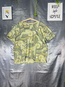 Retro Geometric Print T-Shirt