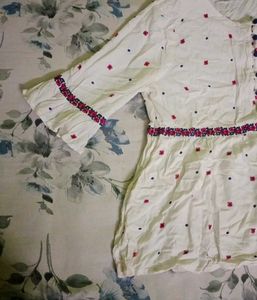 Boho Embroidered Peasant Blouse