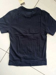 BLACKBERRYS Navy Blue T-Shirt with Barcode Graphic