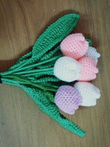 Handmade Crochet Tulip Bouquet