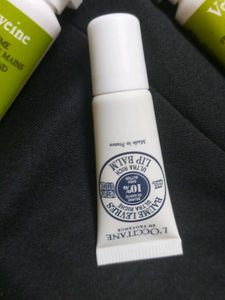 Loccitane lip balm and cooling hand cream gel