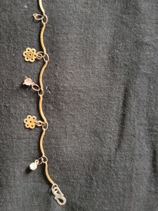 Elegant Bracelets set of 2 silver and golden color