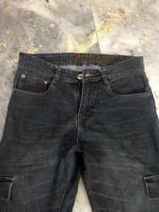 Black Cargo Jeans
