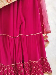 Maroon and Cream Pakistani/Indian Outfit