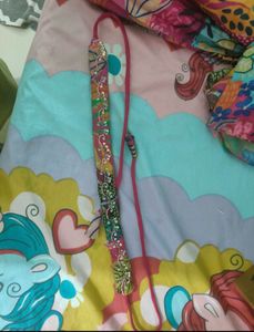 Beautiful Floral Gown With Belt