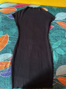 ZARA Black Knit Mini Dress