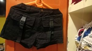 Black Cargo Shorts
