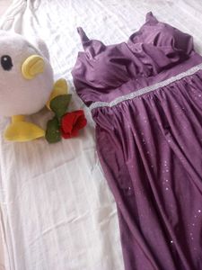 Sparkling Purple Maxi Dress
