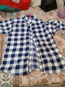 Classic Blue & White Checkered Shirt