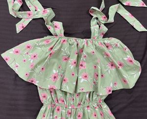 Flowy Floral Off-Shoulder Dress