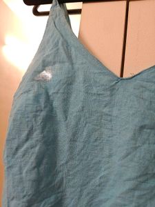 Beautiful Blue Cotton beads top