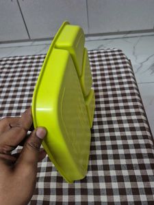 Bright Green Divided Dinner Plate