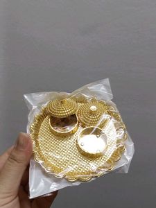Decorative Pooja Thali Set