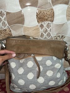 Stylish Polka Dot Hobo Bag