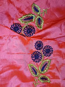 Beautiful Embroidered Pink Ethnic Skirt