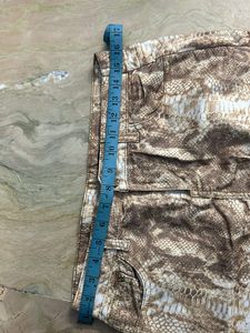 snake pattern skirt