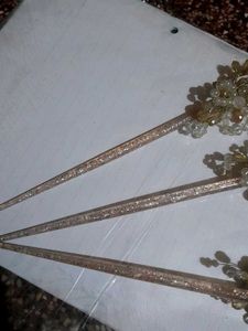 Beaded Hair Pins (Set of 3)