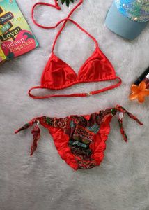 Dazzling Red Very Sexy Bikini Set 👙