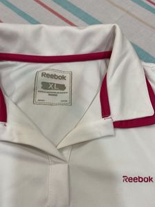 Reebok White Polo Shirt Size XL