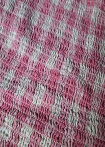 Cute Pink Gingham Crop Top