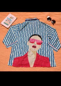 (Banno Swagger 😎)Blue Striped Pajama Set