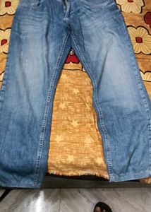 Blue Wash Relaxed Fit Jeans