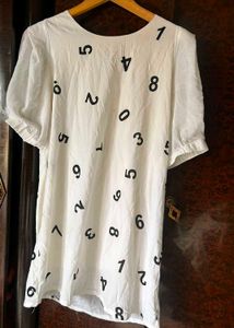 Number Print Comfy Dress