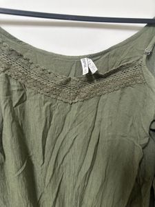 Olive Green Cold Shoulder Romper