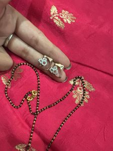 Elegant Mangalsutra Set with Earrings