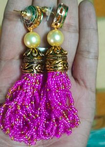 Beautiful trendy women jewellery set Pink Color