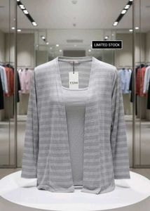 Open Front Shirt with Attached Tank Top