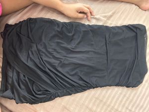 Elegant Black Strapless Dress