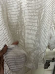 Esprit Sheer Striped Relaxed Fit Blouse